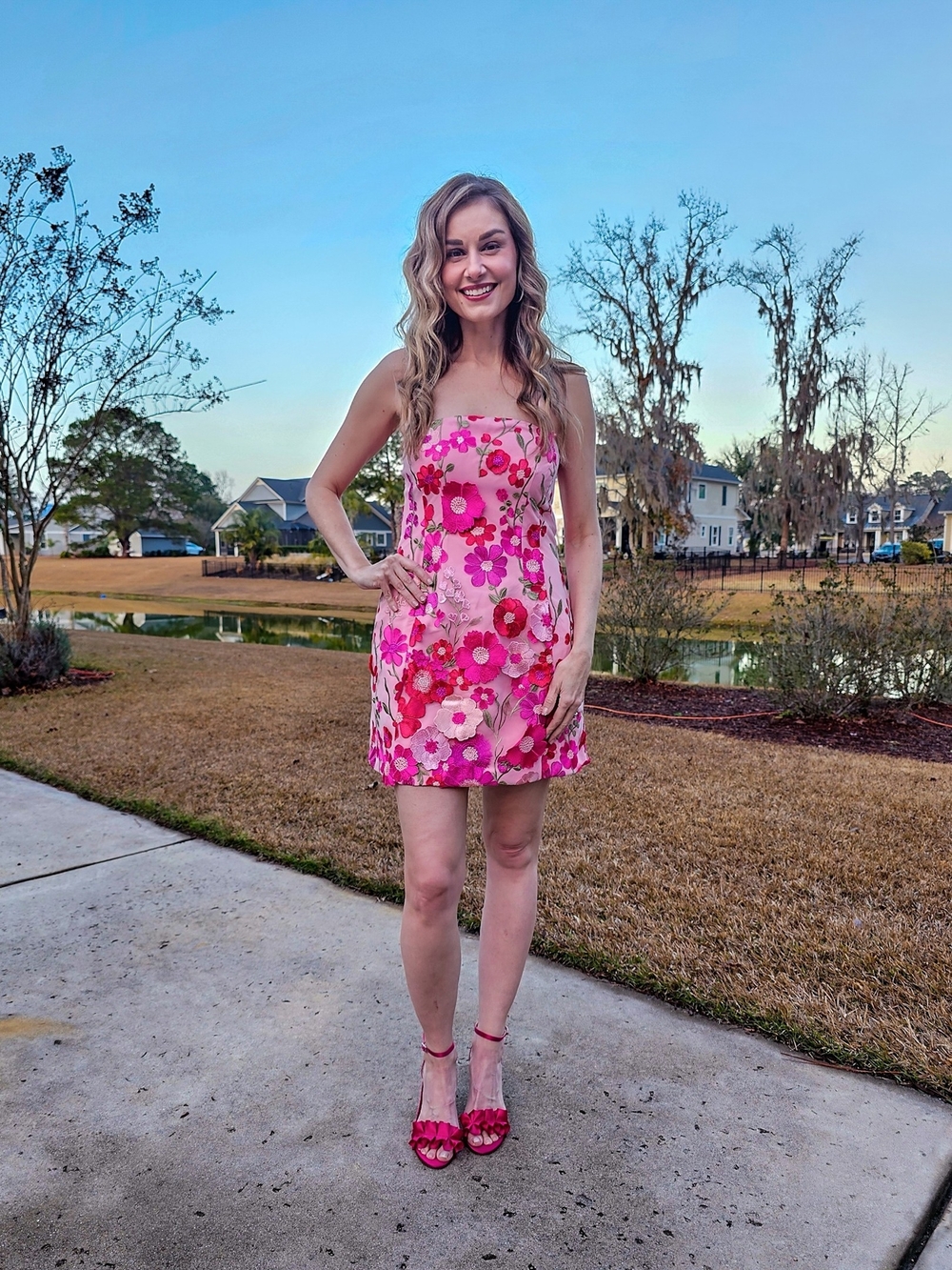 Vici Celestial Bloom Floral Strapless Mini Dress - Picture 7 of 7